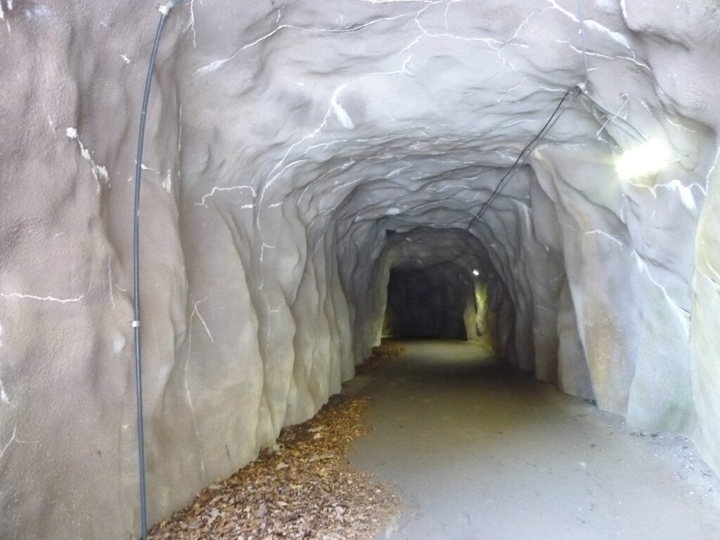 楯岩トンネル内部