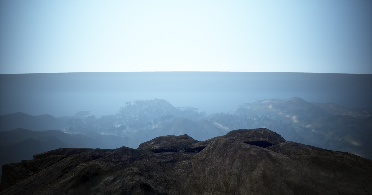 虎岩の頂上風景